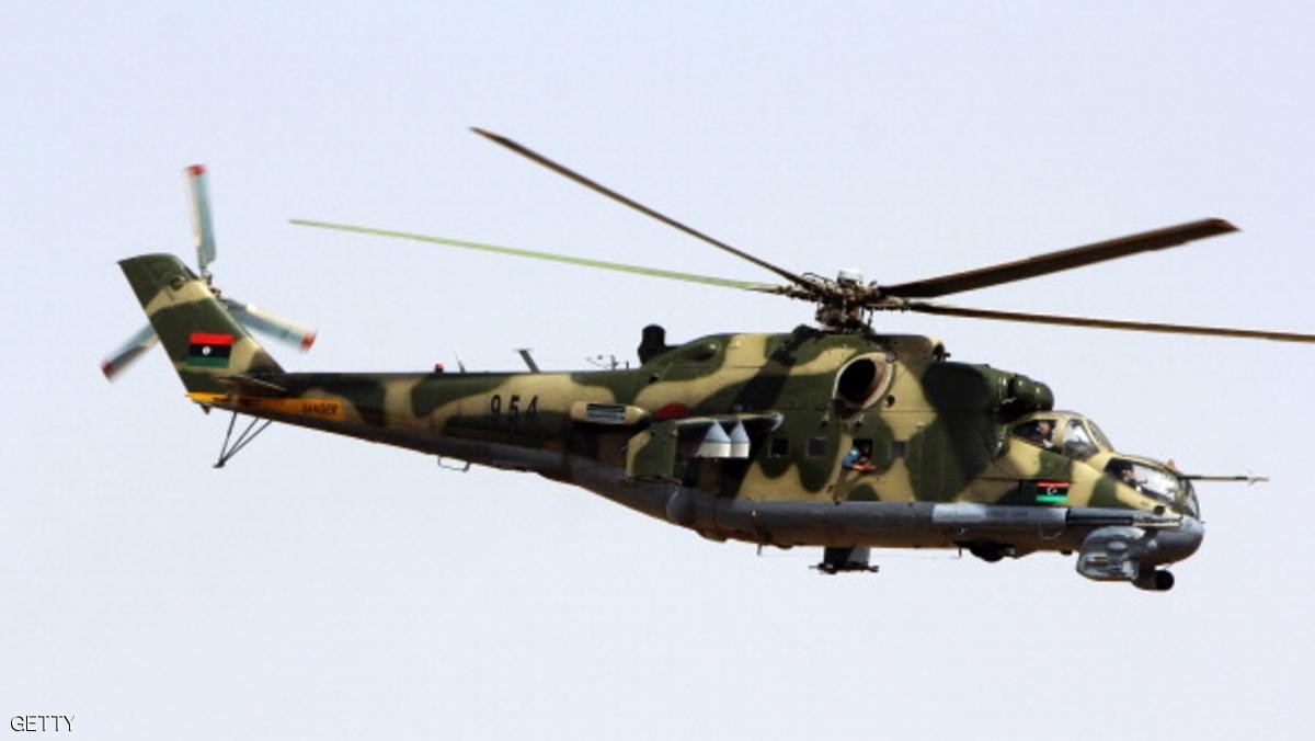 اسقاط طائرة مروحية للنظام السوري من قبل فصائل معارضة