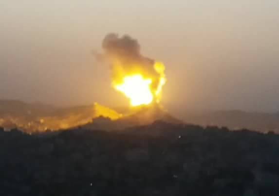 قصف جوي على مواقع المليشيات شرقي صنعاء