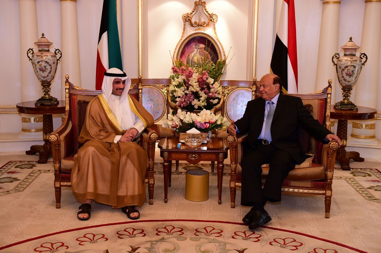 الرئيس هادي يبحث العلاقات الثنائية مع مجلس الامة الكويت