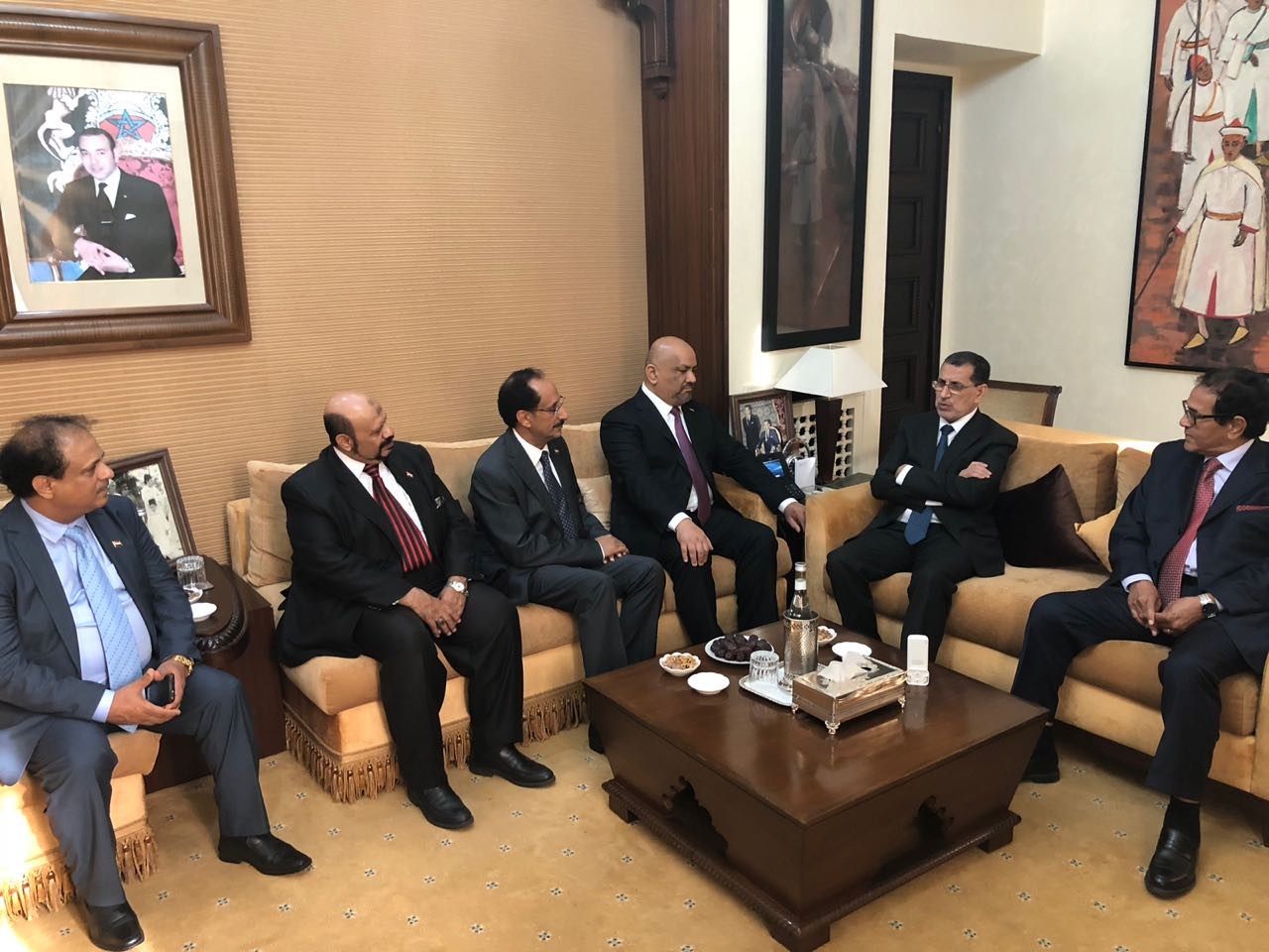 اليماني يلتقي رئيس الحكومة المغربية سعدالدين العثماني