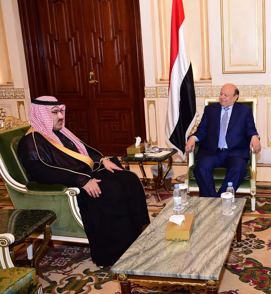 لقاء يجمع الرئيس هادي بالسفير السعودي آل جابر