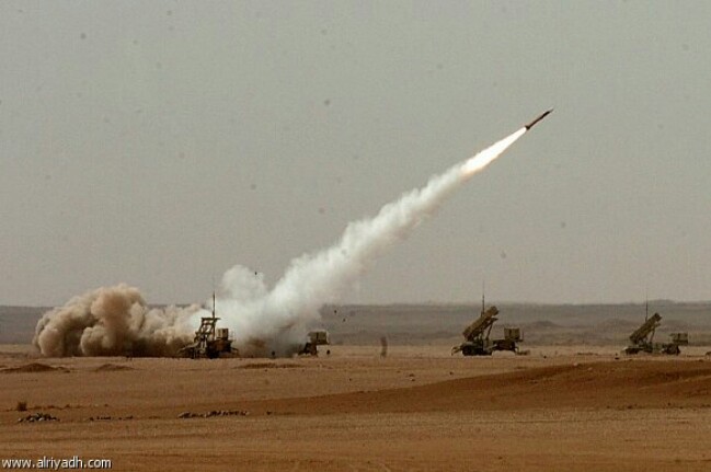 باتريوت التحالف يدمر صاروخا باليستيا قبالة الحدود اليمنية