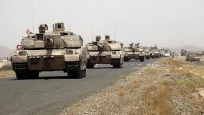 التحالف يدفع بأرتال من الدبابات والآليات العسكرية والمدافع دقيقة التصويب الى نهم لخوض معركة "السهل"