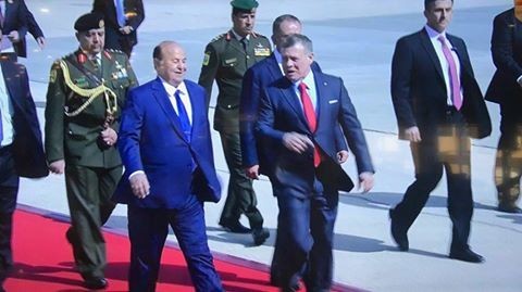الرئيس هادي يهني ملك الأردن بمناسبة عيد الاستقلال
