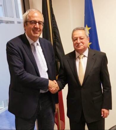 سفير بلادنا لدى بروكسل يطلع مسؤول بلجيكي على المستجدات الراهنة في بلادنا