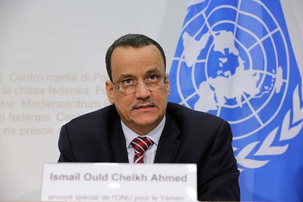ولد الشيخ يبلغ الحكومة اليمنية رفض المليشيات لجهود السلام