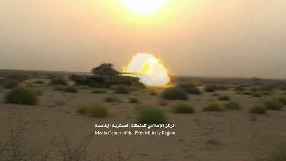الجيش الوطني يعلن اطلاق 100 قذيفة مدفعية على مواقع المليشيات في حجة خلا يوم واحد